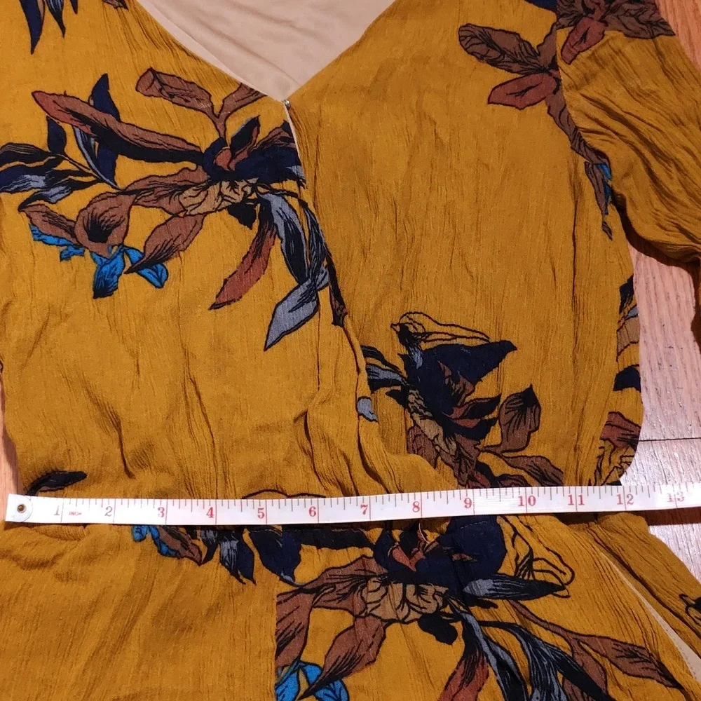 🌼Mustard Floral Romper